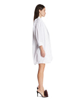 White Draped Cotton Dress | PDP | Antonia