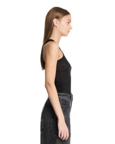 LOEWE Paula's Ibiza Black Anagram Silk Top | PDP | Antonia