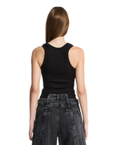 LOEWE Paula's Ibiza Black Anagram Silk Top | PDP | Antonia