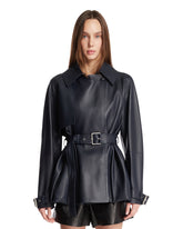 Blue Leather Jacket - LOEWE | PLP | Antonia