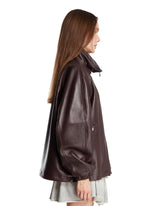 Purple Leather Bomber | PDP | Antonia