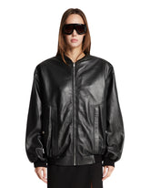 Bomber Relaxed In Pelle Nera - GIACCHE DONNA | PLP | Antonia