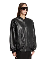 Bomber Relaxed In Pelle Nera | PDP | Antonia