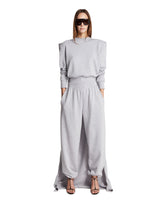 Felpa Con Sciarpa Integrata Grigia | PDP | Antonia