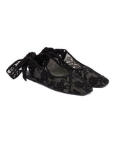 Ballerine Lace-up In Pizzo Nere - SCARPE BASSE DONNA | PLP | Antonia