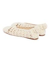 White Crochet Ballerinas | PDP | Antonia