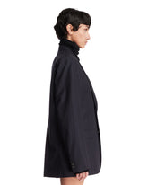 Giacca Gessata In Lana Blu | PDP | Antonia