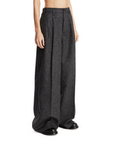 Gray Wide-Leg Trousers | PDP | Antonia