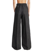 Gray Wide-Leg Trousers | PDP | Antonia