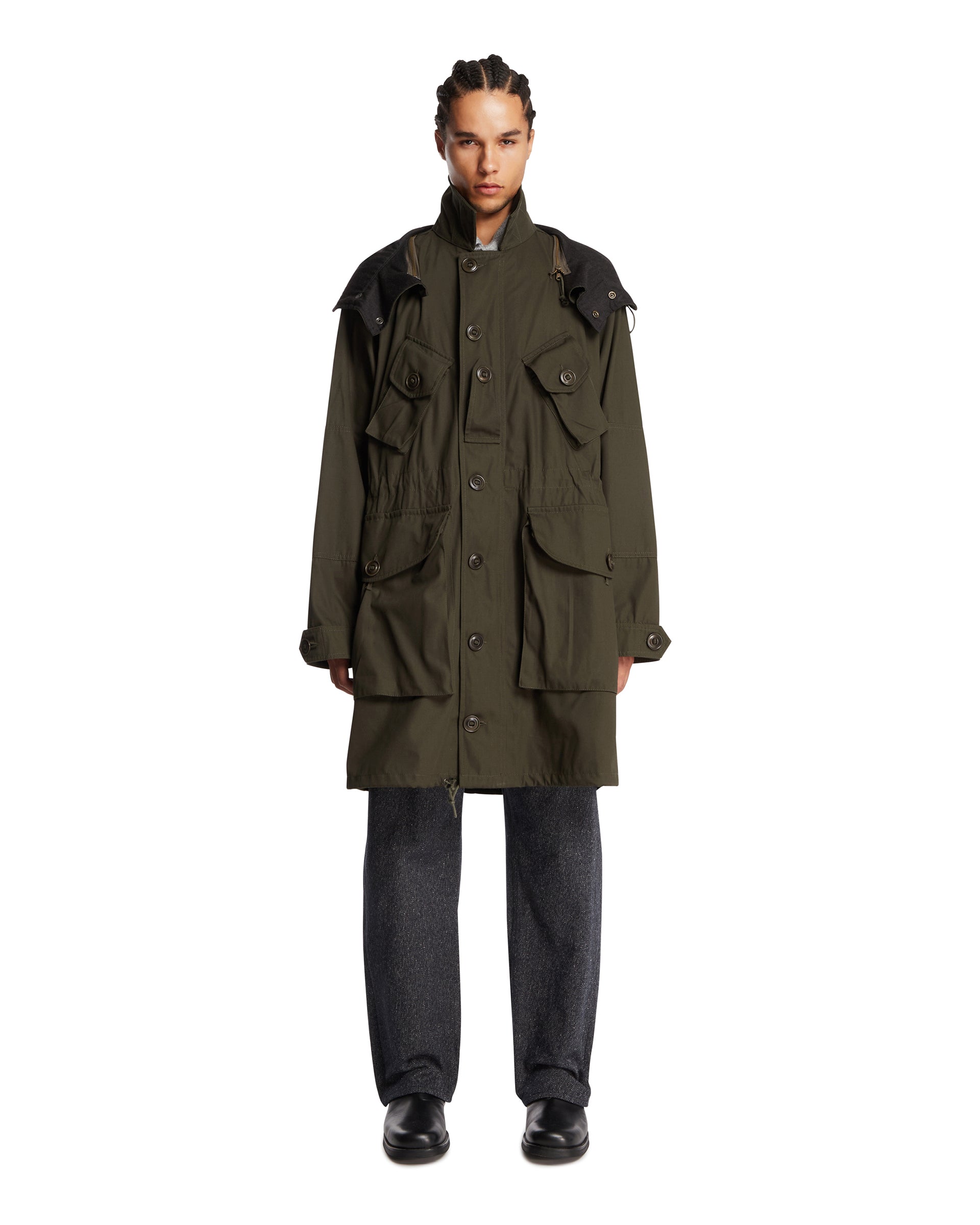 Green Cotton Multi-Pocket Parka | MAISON MARGIELA - Antonia