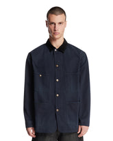 Blue Cotton Overshirt - Men's jackets | PLP | Antonia
