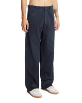 Blue Cotton Cargo Trousers | PDP | Antonia