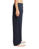 Blue Cotton Cargo Trousers | PDP | Antonia