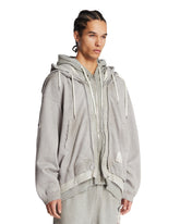 Gray Triple-Layer Effect Sweatshirt | PDP | Antonia