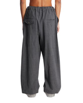 Gray Elastic Waist Trousers | PDP | Antonia