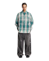 Green Printed Check Shirt - New arrivals men's clothing | PLP | Antonia