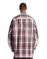 Red Printed Check Shirt | PDP | Antonia