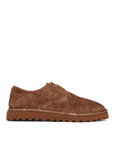 Brown Suede Derby Shoes | PDP | Antonia