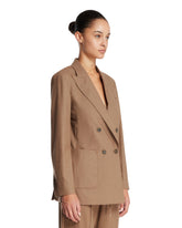 Beige Foule Blazer | PDP | Antonia