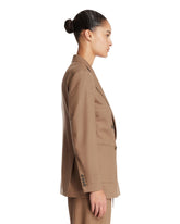Beige Foule Blazer | PDP | Antonia