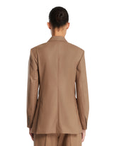 Beige Foule Blazer | PDP | Antonia