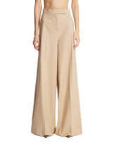 Pantaloni Gamba Ampia Beige - MAX MARA DONNA | PLP | Antonia