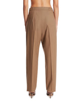Beige Drawstring Trousers | PDP | Antonia
