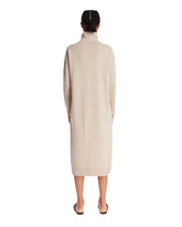 Beige Cashmere Turtleneck Dress | PDP | Antonia