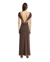 Brown Open-Back Dress | PDP | Antonia