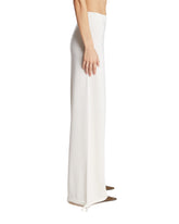 White Drawstring Trousers | PDP | Antonia