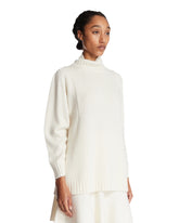 White Oversized Cashmere Turtleneck | PDP | Antonia