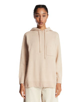 Felpa Con Cappuccio Beige - MAX MARA DONNA | PLP | Antonia