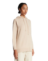 Beige Wool and Cashmere Hoodie | PDP | Antonia