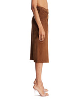 Brown Suede Pencil Skirt | PDP | Antonia