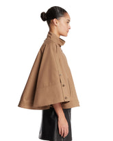 Beige Crop Cape | PDP | Antonia