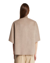 Beige Bomber Cape | PDP | Antonia