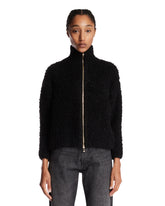 Cardigan In Alpaca E Lana Bouclé Nero - MAX MARA DONNA | PLP | Antonia