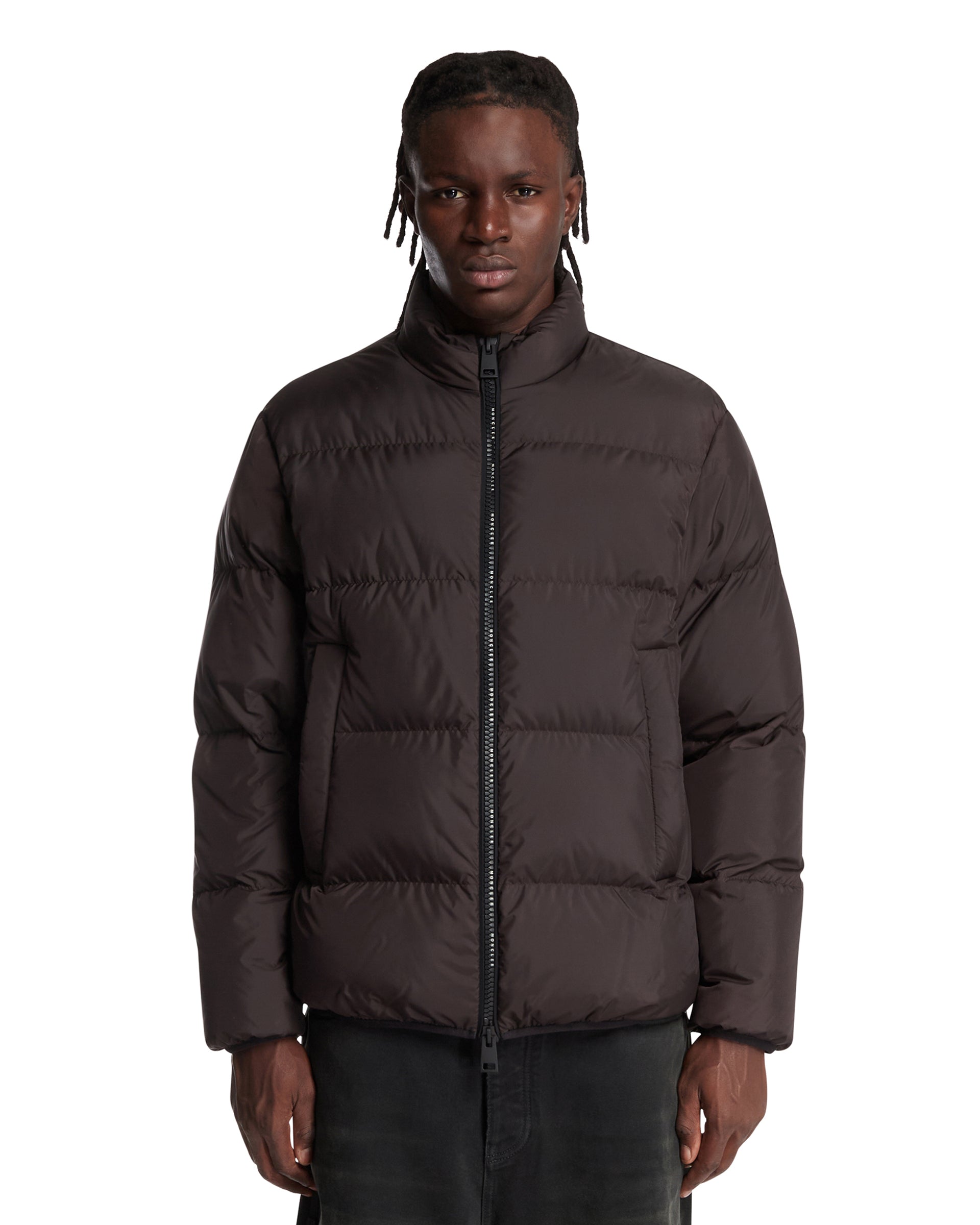 Brown Erterle Short Hooded Down Jacket | MONCLER - Antonia