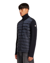 Blue Padded Cardigan | PDP | Antonia