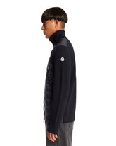 Blue Padded Cardigan | PDP | Antonia