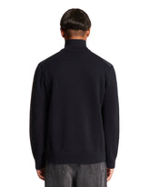 Blue Padded Cardigan | PDP | Antonia