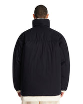 Moncler Genius x Jil Sander Blue Reversible Penguinone Short Down Jacket | PDP | Antonia