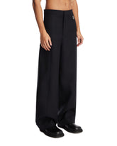 Moncler Genius x Jil Sander Blue Wool Tailored Trousers | PDP | Antonia