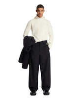 Moncler Genius X Jil Sander Pantaloni Sartoriali In Lana Blu | PDP | Antonia