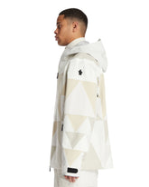 White Valserine Laminated Gore-Tex Patchwork Ski Jacket | PDP | Antonia