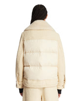 Ivory Wool Down Jacket | PDP | Antonia