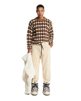 White Corduroy Joggers - ERG MEDIA | PLP | Antonia