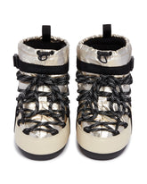 Moon Boot x Moncler Grenoble Silver Icon Low Snow Boots | PDP | Antonia