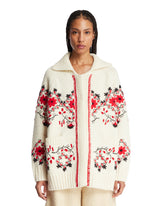 Ivory Embroidered Wool Cardigan - new arrivals women's clothing | PLP | Antonia
