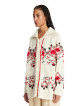 Ivory Embroidered Wool Cardigan | PDP | Antonia
